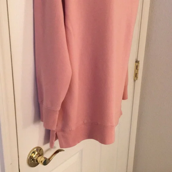 Adorable Pink Cowl Neck Sweatshirt - Picture 5 of 15